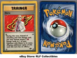 2000 Pokemon, Gym Challenge, #100/132 Blaine, Rare - Image 1