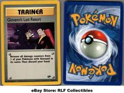 2000 Pokemon, Gym Challenge, #105/132 Giovanni's Last Resort, Rare - Image 1