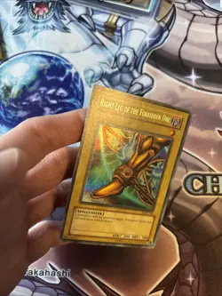 Yu-Gi-Oh TCG Right Leg Of The Forbidden One #LOB-EN120 Unlimited MP (WNU) - Image 4