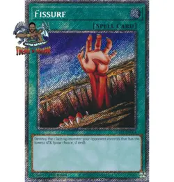 Yugioh! 1x Fissure RA03-EN084 Platinum Secret Rare 1st Ed NM - Image 1