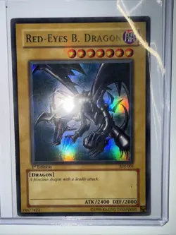 Yu-Gi-Oh Red-Eyes B. Dragon SDJ-001 Ultra Rare 1st Edition LP/MP Condition - Image 1