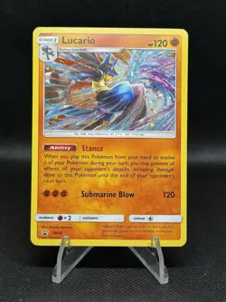 Pokemon Lucario SM54 Promo Holo SM Stage 1 120 HP English Pokemon TCG Card Stock - Image 1