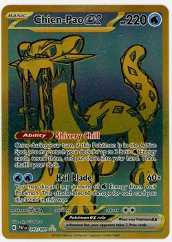Chien-Pao EX 242/091 Paldean Fates Holo Hyper Rare Full Art Pokemon Card - Image 1