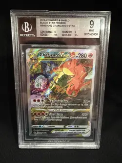 Charizard VSTAR SWSH262 SWSH: Sword & Shield Promo Cards Holo BGS 9 MINT - Image 1