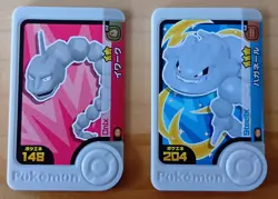 Onix Steelix Mezastar Frienda Pokemon Card Japanese Pick Tag Tip - Image 1