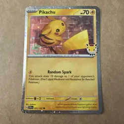 Pikachu (Pokemon Day 2026) 051/162 Miscellaneous Cards & Products Cosmic Holo - Image 1