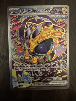 Pokemon TCG Iron Hands EX Prismatic Evolutions English Card 154/131 - Image 1