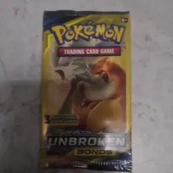 Pokemon Sun & Moon Unbroken Bonds Booster Pack 3 Cards - Image 1