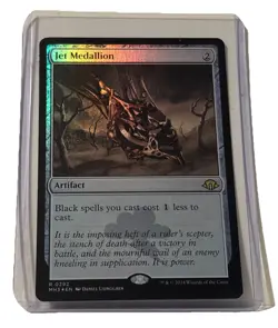 Jet Medallion Foil Modern Horizons 3 MTG Magic Card, Near Mint Condition - Image 1