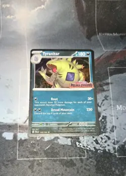 Tyranitar (Paldea Evolved Stamp) 135/193 Cosmo Holo Pokemon Card NM - Image 1