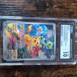 Pokemon Pikachu Promo Holo 001/SV-P Sv-P Japanese CGC 10 Trading Card - Image 1
