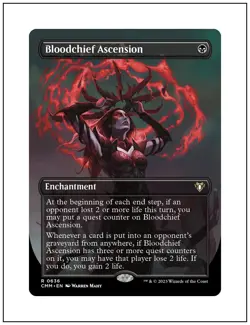 1x Bloodchief Ascension, Borderless Art, Commander Masters, Magic MTG NM - Image 1