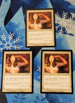 Mtg SOUL WARDEN X3 NM/LP Korean Black Border Exodus - Image 1
