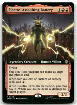 Electro, Assaulting Battery (Extended Art) #260 (NM) Spider-Man SPM Magic MTG - Image 1