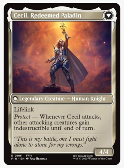 Cecil, Dark Knight / Cecil Redeemed Paladin, Final Fantasy Regular, 91 Fast Ship - Image 4