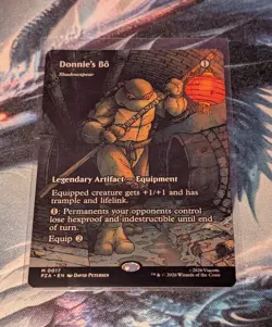 Magic The Gathering T.M.N.T. Donnie's Bo - Shadowspear Borderless Regular M/NM - Image 1