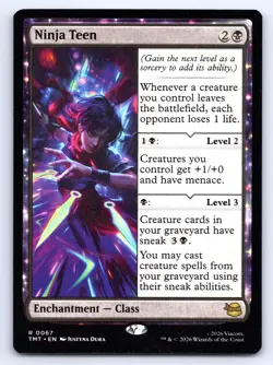 MTG Ninja Teen Normal R Teenage Mutant Ninja Turtles TMT 67 NM Magic - Image 1