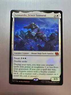 Leonardo, Sewer Samurai - 17 - MTG: Teenage Mutant Ninja Turtles - Mythic - Foil - Image 1