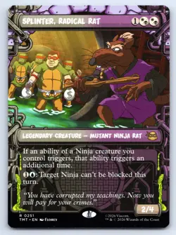 MTG Splinter Radical Rat Showcase Normal R Teenage Mutant Ninja Turtles TMT 251 - Image 1