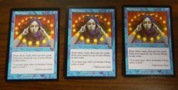 MTG Mercadian Masques Blue Common Brainstorm x3 Unplayed Near Mint Cond - Image 1