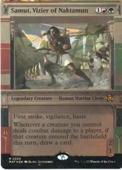 MTG: MOM: The Aftermath: Halo Foil Samut, Vizier of Naktamun: LP Condition - Image 1