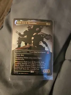 Dark Leo & Shredder X1 BORDERLESS -NM/M-Teenage Mutant Ninja Turtles - Image 1