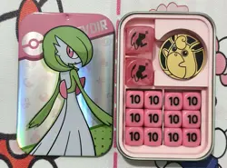 Pokemon PTCG Gardevoir pink Dice Damage Counters Coin Carrying Travel Case - Image 1