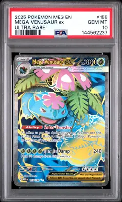 PSA 10 Mega Venusaur ex 155/132 Ultra Rare Mega Evolution Pokemon 2025 MEG EN - Image 1