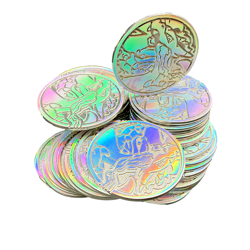 Lot of (50) Pokemon TCG Metal Mega Charizard X EX UPC Coin Official - Image 1