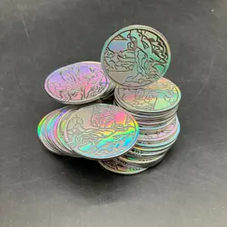 Lot of (50) Pokemon TCG Metal Mega Charizard X EX UPC Coin Official - Image 2