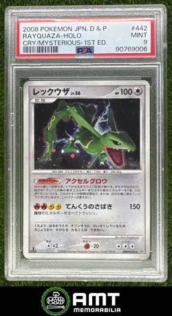 Rayquaza Holo PSA 8 2008 Pokemon D & P Mysterious 1st Edition DPBP#442 9006 - Image 1