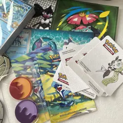 Pokemon Bulk Lot (Stickers, Coins, Counters, Tin, Portfolio, Jumbo Cards Energy) - Image 3