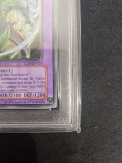 Yugioh PSA 7 Elemental Hero Flame Wingman TLM-EN035 1st Edition Upper Deck Error - Image 5