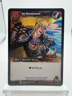 World of Warcraft TCG Worldbreaker Foil Hero Jai Dawnsteel - Image 1