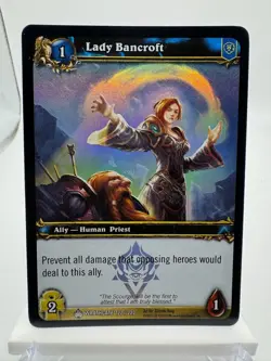 World of Warcraft TCG Foil Promo Wrathgate Lady Bancroft - Image 1