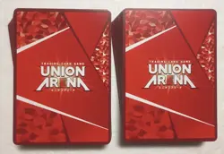 Lot of 100 UNION ARENA One-Punch Man, Shangri-La Frontier, Attack on Titan Set - Image 2