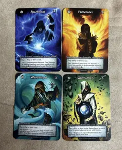 Lot of 4 Beta Sorcery Contested Realm Avatar Cards Non-Foil - Image 1