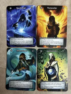 Lot of 4 Beta Sorcery Contested Realm Avatar Cards Non-Foil - Image 2