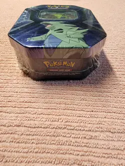 Pokemon TCG Triple Whammy Tin Tyranitar Sealed w/ Promo Cards & Booster Packs - Image 4