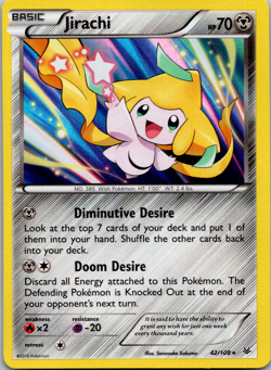 Jirachi 42/108 NM Holo Rare XY Roaring Skies Foil Pokemon TCG Card - Image 1