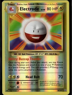 Electrode Rare XY Evolutions 40/108 Lightning Reverse Holo Pokemon Card - Image 1