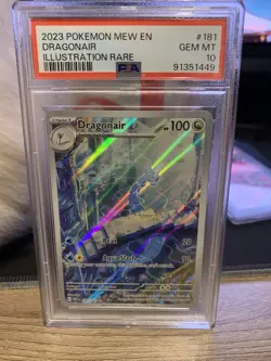 Pokemon TCG Dragonair Illustration Rare Card 181/165 Scarlet & Violet 151 PSA 10 - Image 1