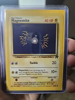 Pokemon Card - Magnemite - 60/82 - Team Rocket - 1st Edition - 2000 - Image 1