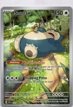Pokemon Snorlax 051 SV: Scarlet & Violet Promo Cards Illustration Rare NM/M - Image 1