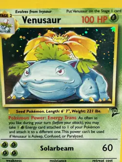 Rare Set 2 Venusaur Foil Holo Holographic # 18/130 PSA Gradeable Pokemon Card - Image 4
