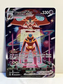 Pokemon TCG Deoxys VMAX # GG45/GG70 Crown Zenith NM - Nice Pack Fresh Card Foil - Image 1