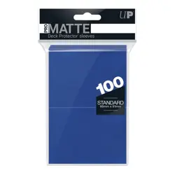 100 Ultra Pro Matte Blue Deck Protectors Standard Size Card Sleeves mtg Magic - Image 1