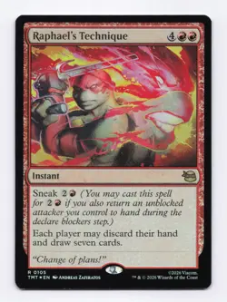 Raphael's Technique (Foil) 0105 (R) MTG Teenage Mutant Ninja Turtles (TMT) - Image 1