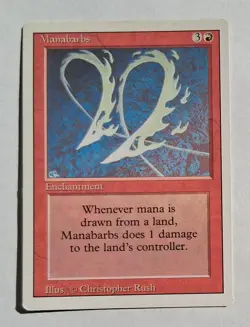 Magic MTG - Manabarbs - Revised 3rd Edition - LP - Image 1