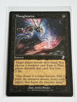 Thoughtseize 334 MTG Time Spiral Remastered 2020 Near Mint Non Foil Retro Frame - Image 2
